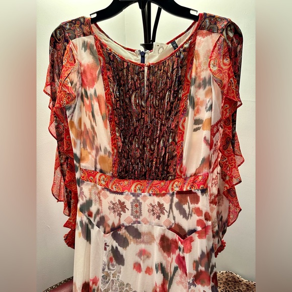 Anthropologie Akemi + Kin Alarie Ruffle Boho Dress, Size 2 in EUC - Picture 4 of 14